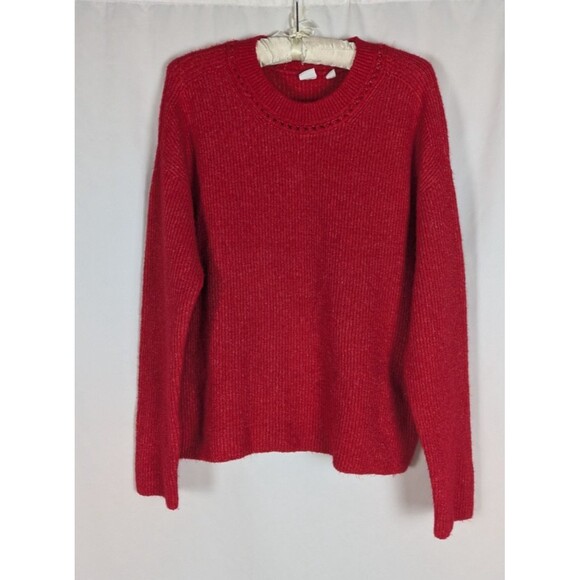 Gap Sweater S Women's Red Forever Cozy Relaxed Fit Dropped Shoulders Knit - Picture 1 of 6
